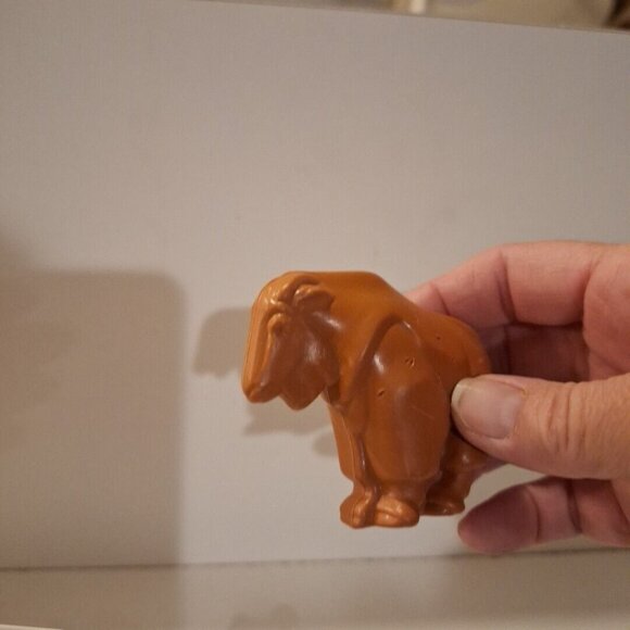 Vtg 1984 Fisher Price Zoo Tram Pieces & Brown Mountain Goat For #916 Train Cart - Picture 11 of 11